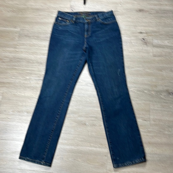 Ralph Lauren straight Destroyed Jeans Size 8 Stretch - Picture 3 of 5